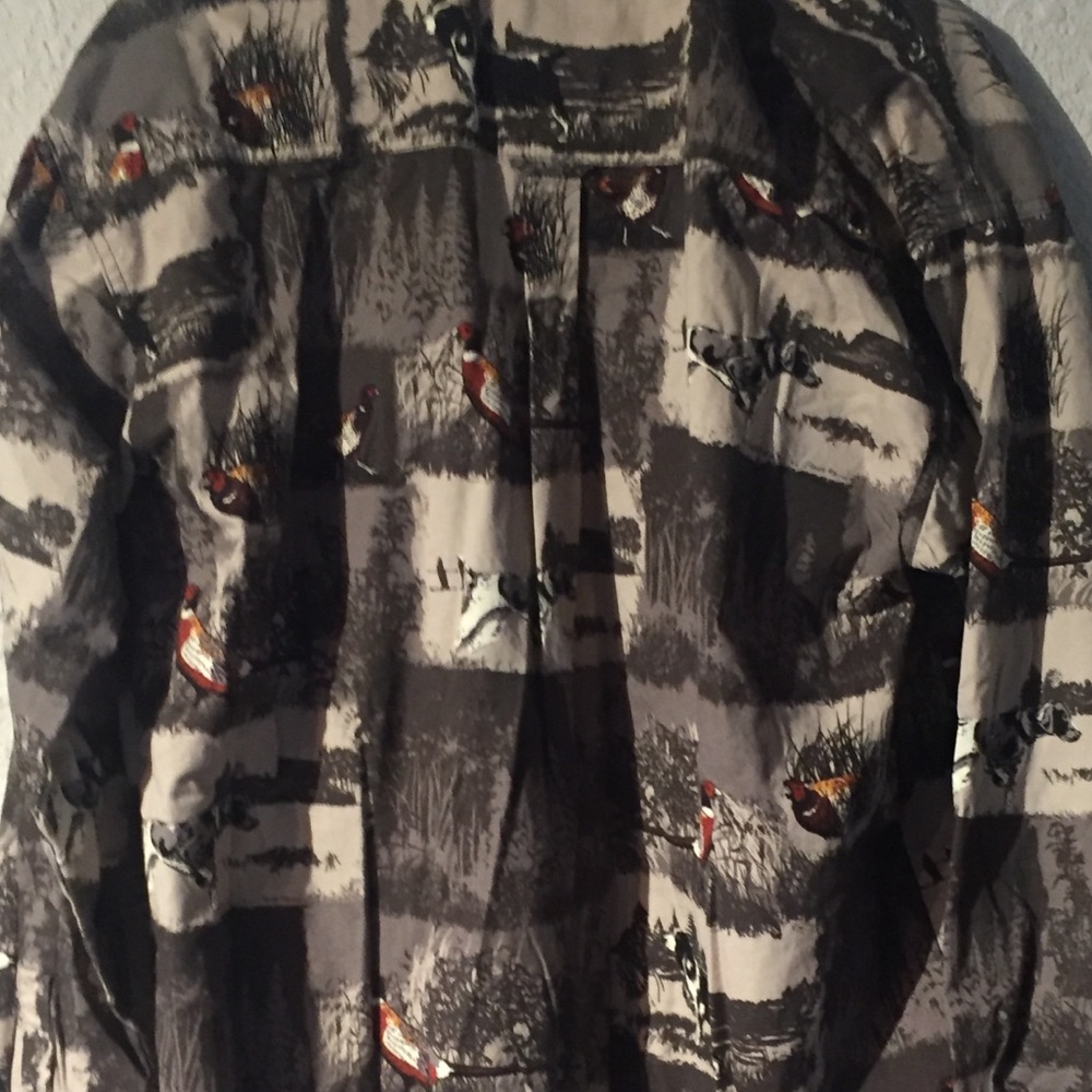 Button Down Outdoor Life SZ L 42/44 Camo Shirt - Picture 10 of 11